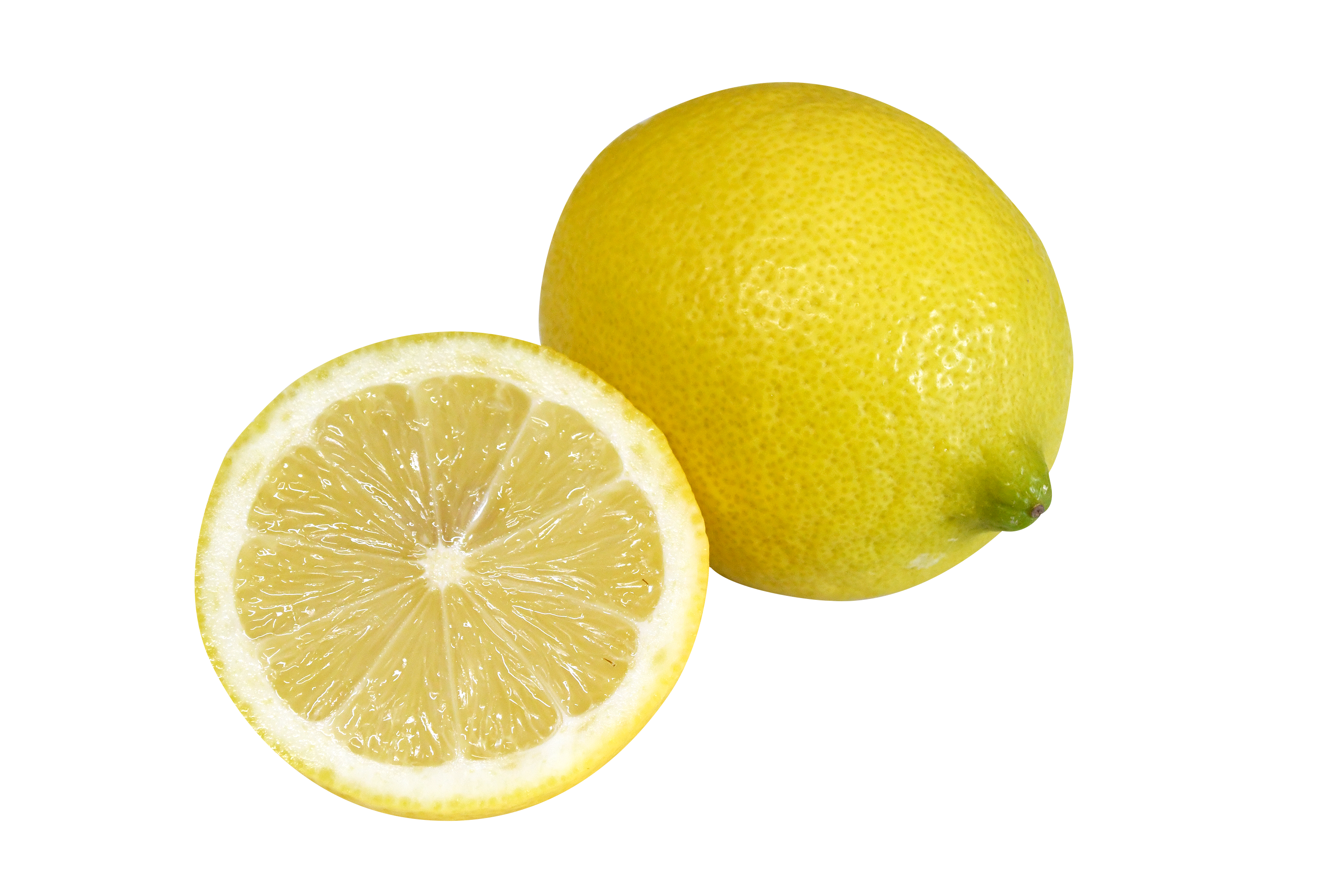 【切り抜き】カットレモンとまんまるレモン